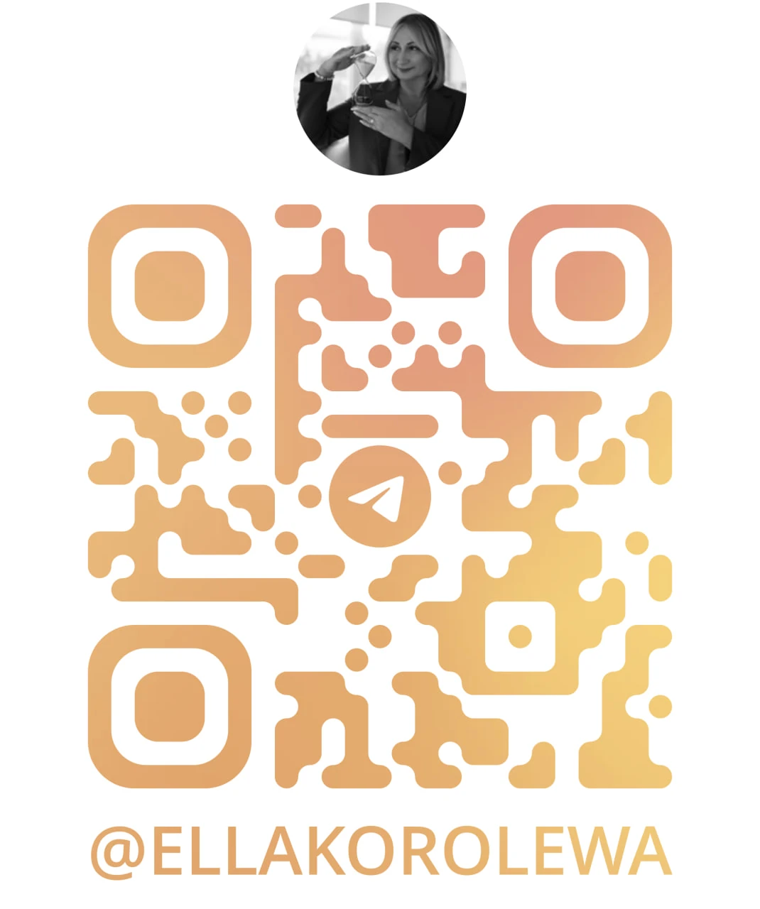 QR-код Telegram-канала @ELLAKOROLEWA