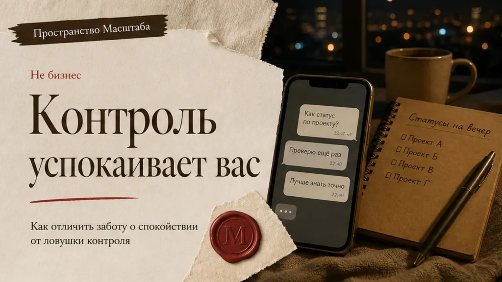 Контроль или доверие: где заканчивается управление и начинается тревога